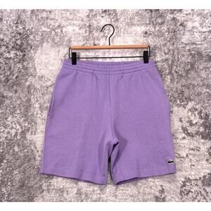 New Lacoste Regular Fit Fleece Shorts XS Mens Purple